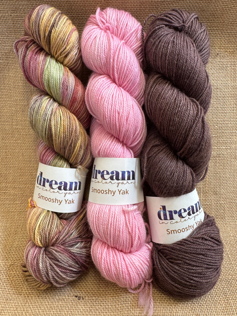 Casapinka Hiss and Vinegar MKAL 2025 - Smooshy Yak - Rose and Jack
