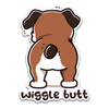 Wiggle Butt Boxer Sticker