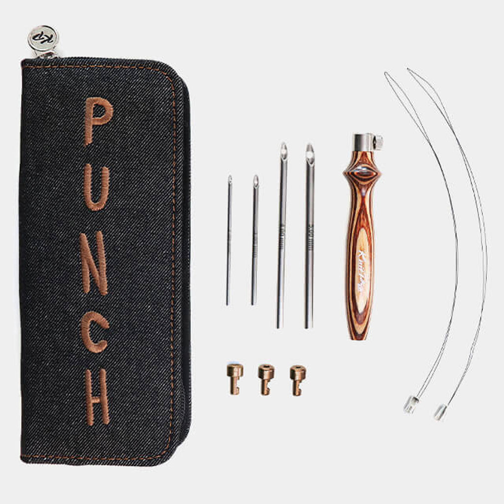 knitter's pride punch needle kit - earthy