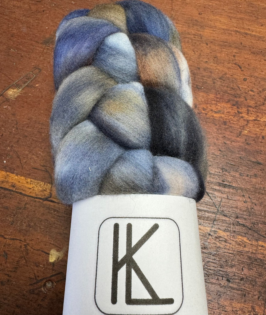 K. Lauritzen Merino Hand Dyed Combed Top