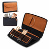 Oxford Denim and Vegan Leather 5” Needle/Hook Case