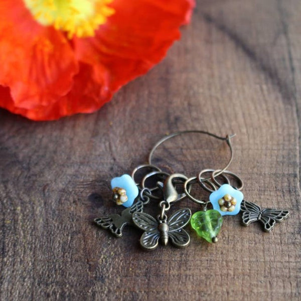 Garden Visitors Stitch Markers - Butterflies