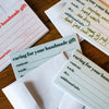 Binkwaffle Care Instruction Cards