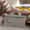 Binkwaffle Care Instruction Cards