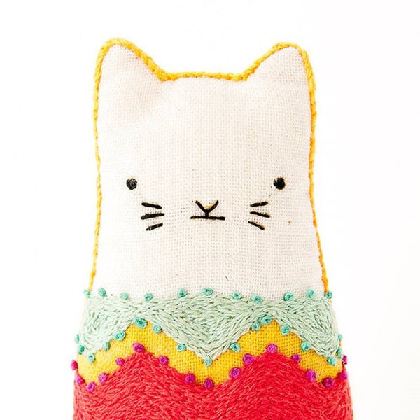 Embroidery Kit - Fiesta Cat