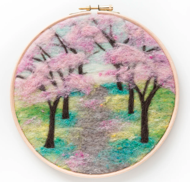 Cherry Blossoms Needle Felting Kit