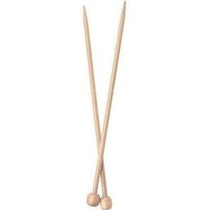 ChiaoGoo Natural Bamboo 9" Single Point Straight Needles