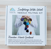 Rainbow Heart Garland Needle Felting Kit