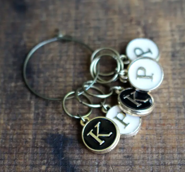 Mark Your Place Stitch Markers - Knits and Purls