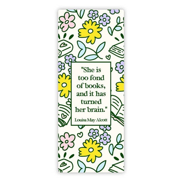Louisa May Alcott Quote Bookmark Sticker
