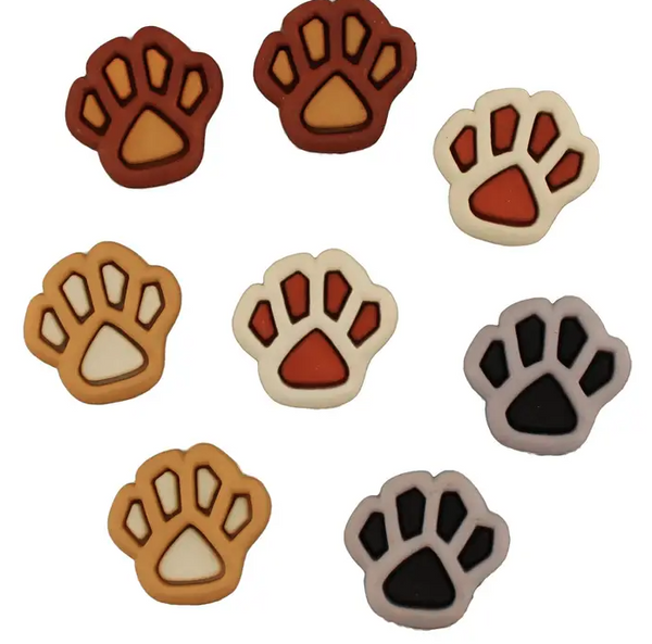 Paw Prints - Buttons