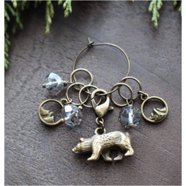 Winter Forest Stitch Markers - Bear