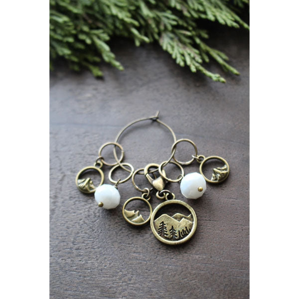 Winter Forest Stitch Markers - Mountains