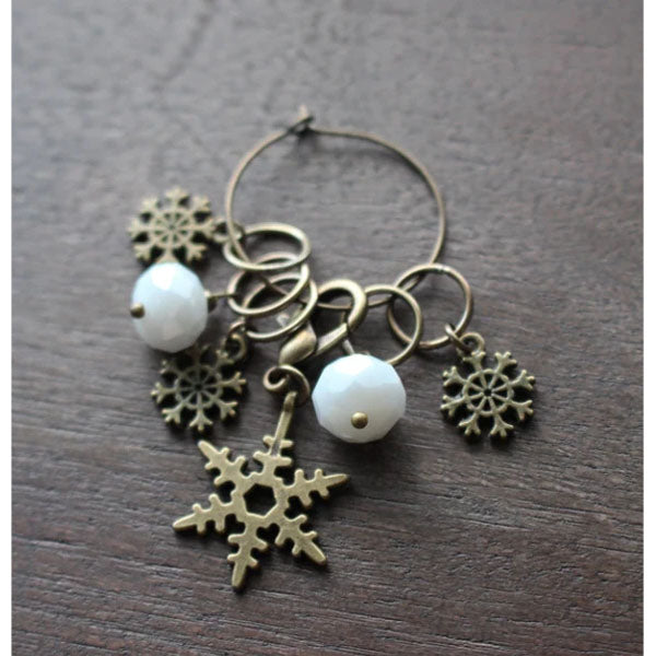 Winter Forest Stitch Markers - Snowflakes