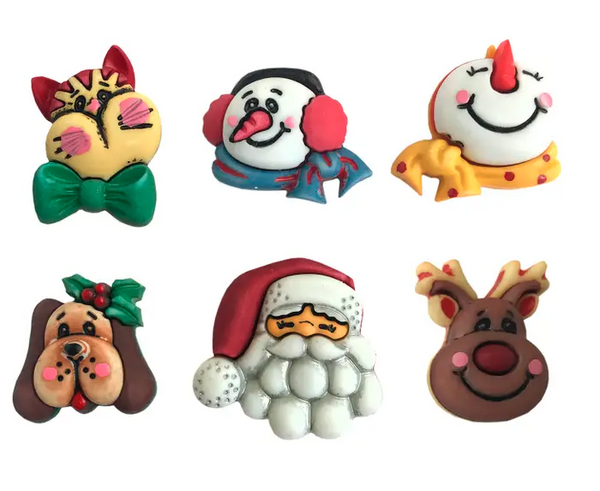 Santa and Friends - Buttons