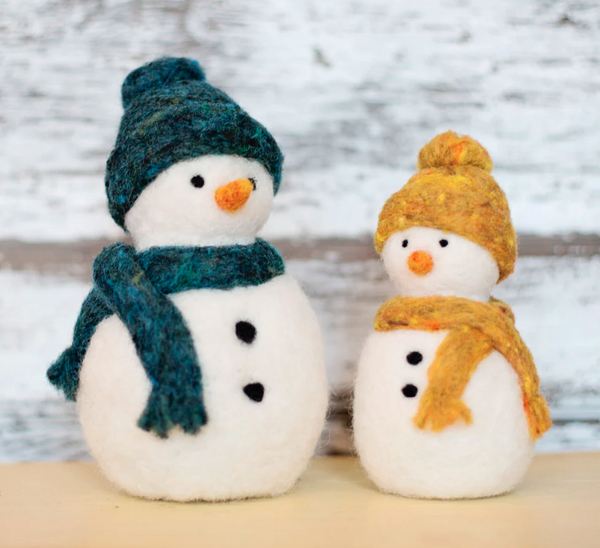 Snowmen Needle Felting Kit