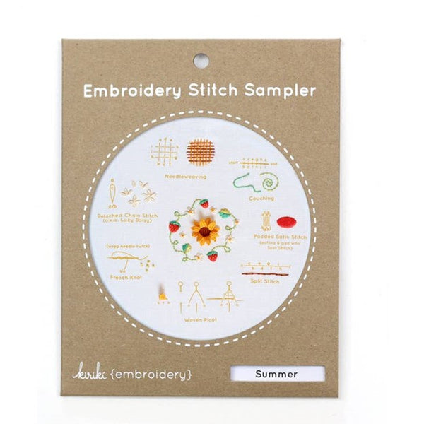 Embroidery Stitch Sampler - Summer