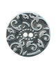 Floral Antique Silver Button - 15mm and 20mm