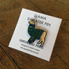 Llama Sweater Enamel Pin