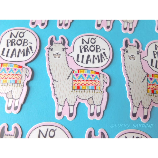 Llama No Prob Llama Vinyl Sticker