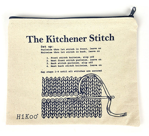 Kitchener Stitch Zip Pouch