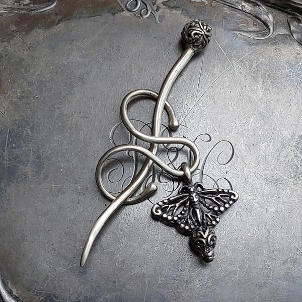 Monarch Charm Lock Shawl Pin and Cuff