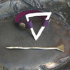 Mid Century Modern Triangle Shawl Cuff / Shawl Pin