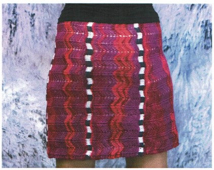 Ripples and Checks Skirt  - Pattern