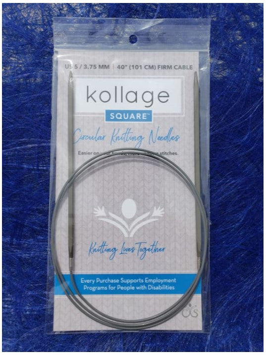 Kollage SQUARE Fixed Circular Needles - Firm Cord
