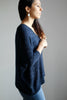 Sweater Deal:  V Neck Boxy Sweater Knitting Kit - Kathmandhu Fingering - Oyster - Up to 4XL