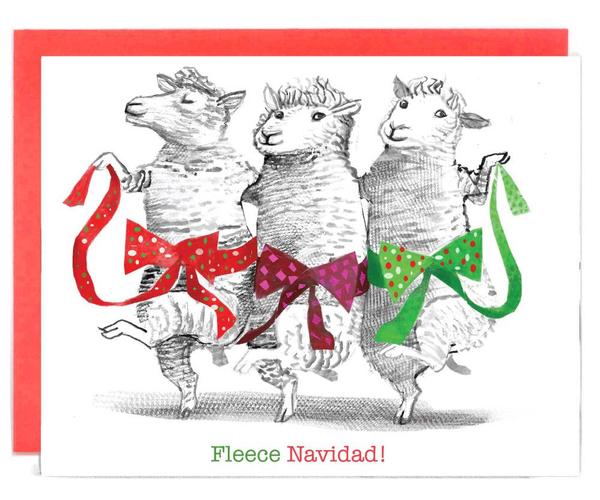 Fleece Navidad Christmas Card