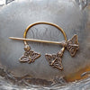 Filigree Monarch Butterfly Pennanular Brooch