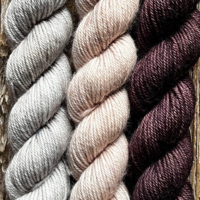 EFFUARY Quindici Shawl Kit - Smooshy with Cashmere - Rochambeau