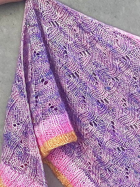 Desert Sunset Shawl Kit - Malabrigo Sock