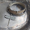 Dragonfly Charm Lock Double-Wrap Leather Shawl Cuff