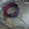 Filigree Dragonfly Charm Lock Shawl Pin
