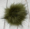 Medium Faux Fur Snap On Pom Poms