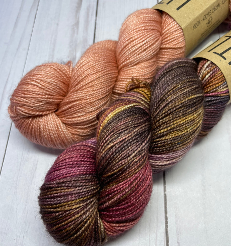 Casapinka's Ric Rac Shawl Kit - Moon Merino/Silk