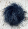 Medium Faux Fur Snap On Pom Poms