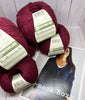 Sweater Deal: V Neck Boxy Sweater Knitting Kit - Kathmandhu Fingering - Brick - Up to 4XL