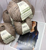Sweater Deal: V Neck Boxy Sweater Knitting Kit - Kathmandhu Fingering - Oyster - Up to 4XL