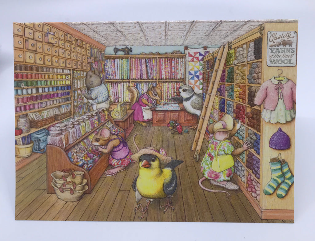 Yarn and Quilting Shop Greeting Card - Phoebe's Birthday