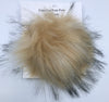 Large Faux Fur Snap On Pom Poms