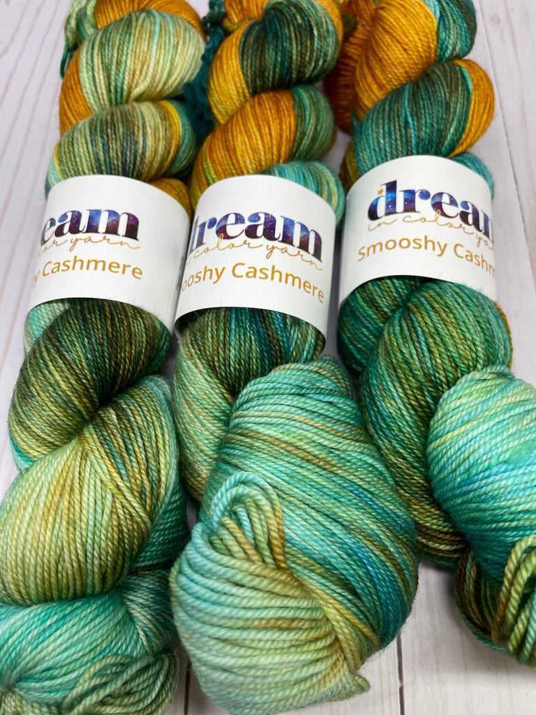 Smooshy with Cashmere - Assigned Pooling - Tiger Falls