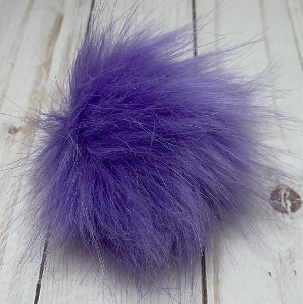 Medium Faux Fur Snap On Pom Poms – Quixotic Fibers