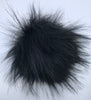 Large Faux Fur Snap On Pom Poms