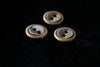 Round Metal Button - Antique Brass - 11 and 15 mm