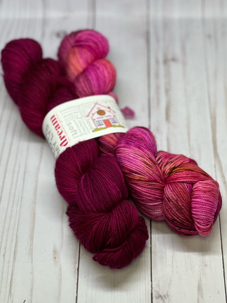 Smooshy with Cashmere - LYS Pair Jocelyn/Danielle's Perfect Pink