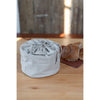 Linen Bread Basket/Yarn Basket with Drawstring
