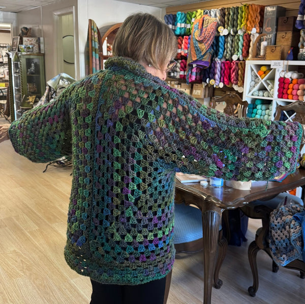 How to Crochet Hexagon Cardigan Class  - Saturday August 2  1:00 - 4:00 PM